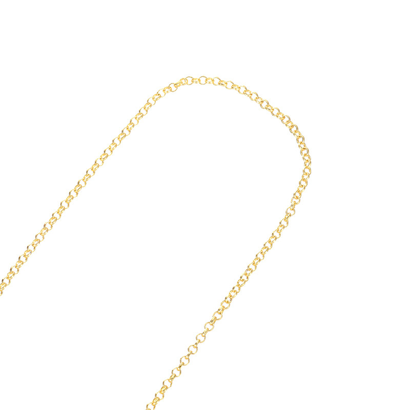 14K GOLD-FILLED COLOR-PRESERVING WIDE ROUND O CHAIN O-SHAPED CHAIN NECKLACE DIY MATERIAL BRACELET THIN CHAIN HAND-MADE JEWELRY ACCESSORIES