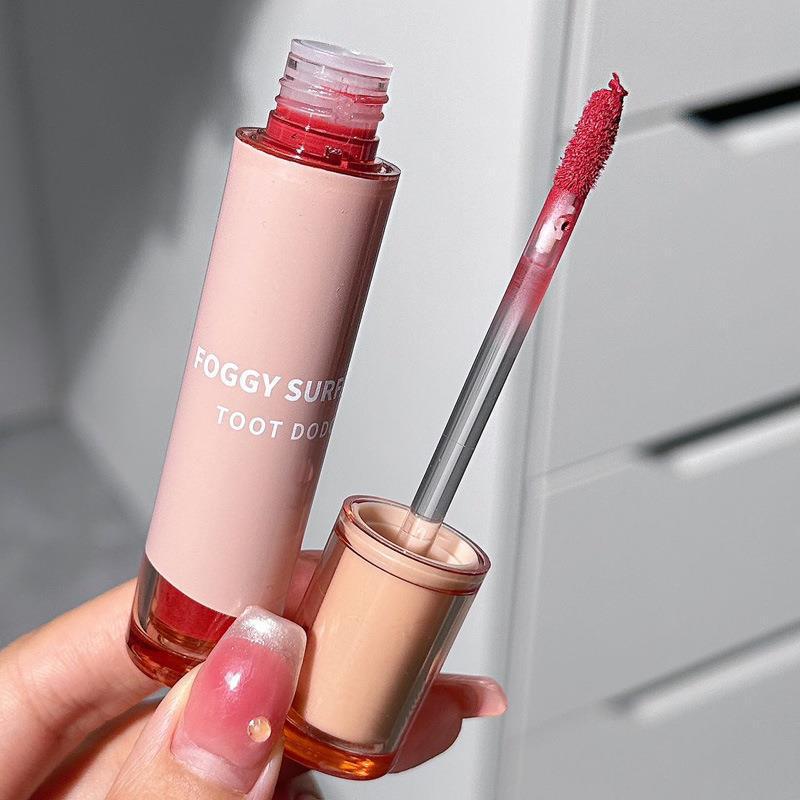 妮萌TOOTDODO茶色柔焦雾光唇釉哑光奶霜唇彩蜜不易掉色显口红呢盟