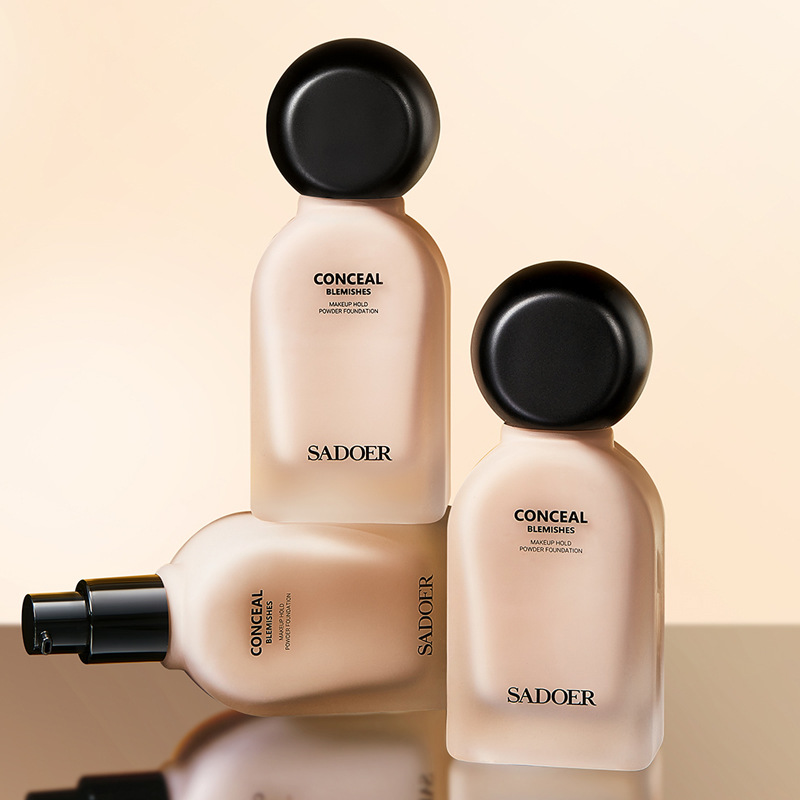 上朵SADOER光感遮瑕持妆粉底液不脱妆自然色象牙白BBCC粉底液