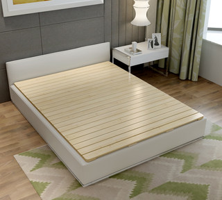 折叠实木床板1.5米加宽单双人排骨架1.8松木硬床板榻榻米婴儿定制