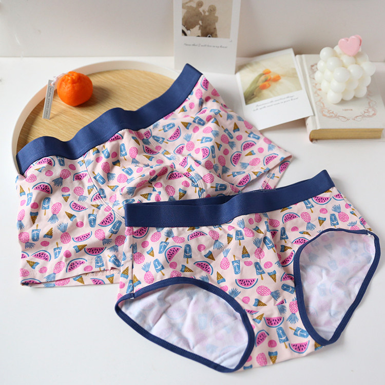 你和你家哥哥穿的~2条装创意情侣内裤套装纯棉男女礼物可爱卡通,女士内衣/男士内衣/家居服,男三角内裤,淘宝优惠券,粉丝福利购,淘宝优惠卷