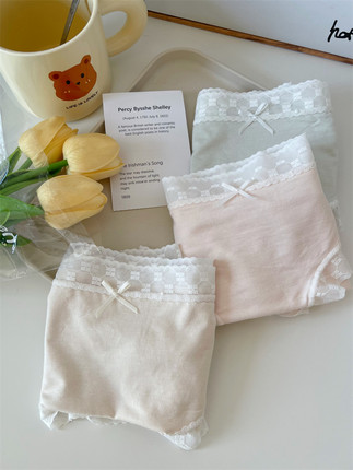 晚风~2025新款7A类抑菌莫代尔内裤女纯棉裆中腰无痕少女士三角裤