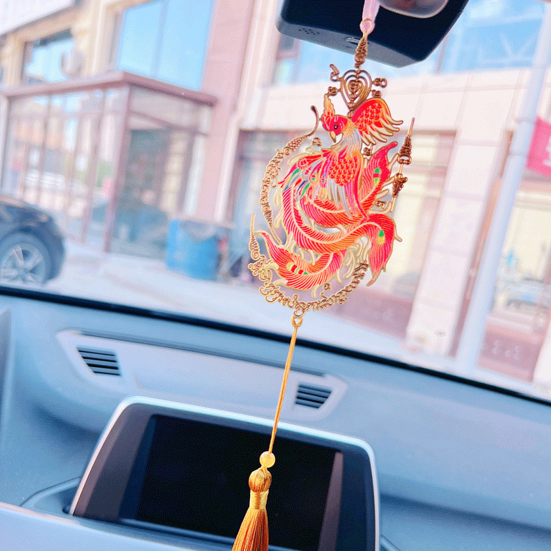 泰国佛牌 凤凰符片 凤凰车挂