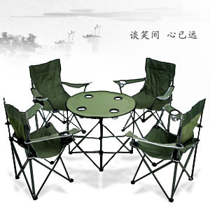 户外折叠椅子凳子野餐烧烤折叠桌椅套装便携沙滩椅自驾游装备