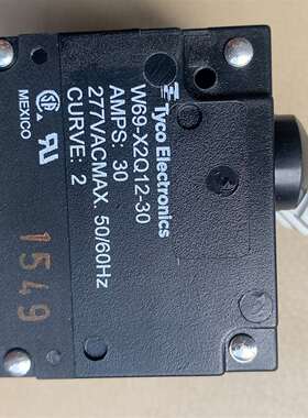 {议价}泰科电子断路器W69-X2Q12-30，AMPS：30，27