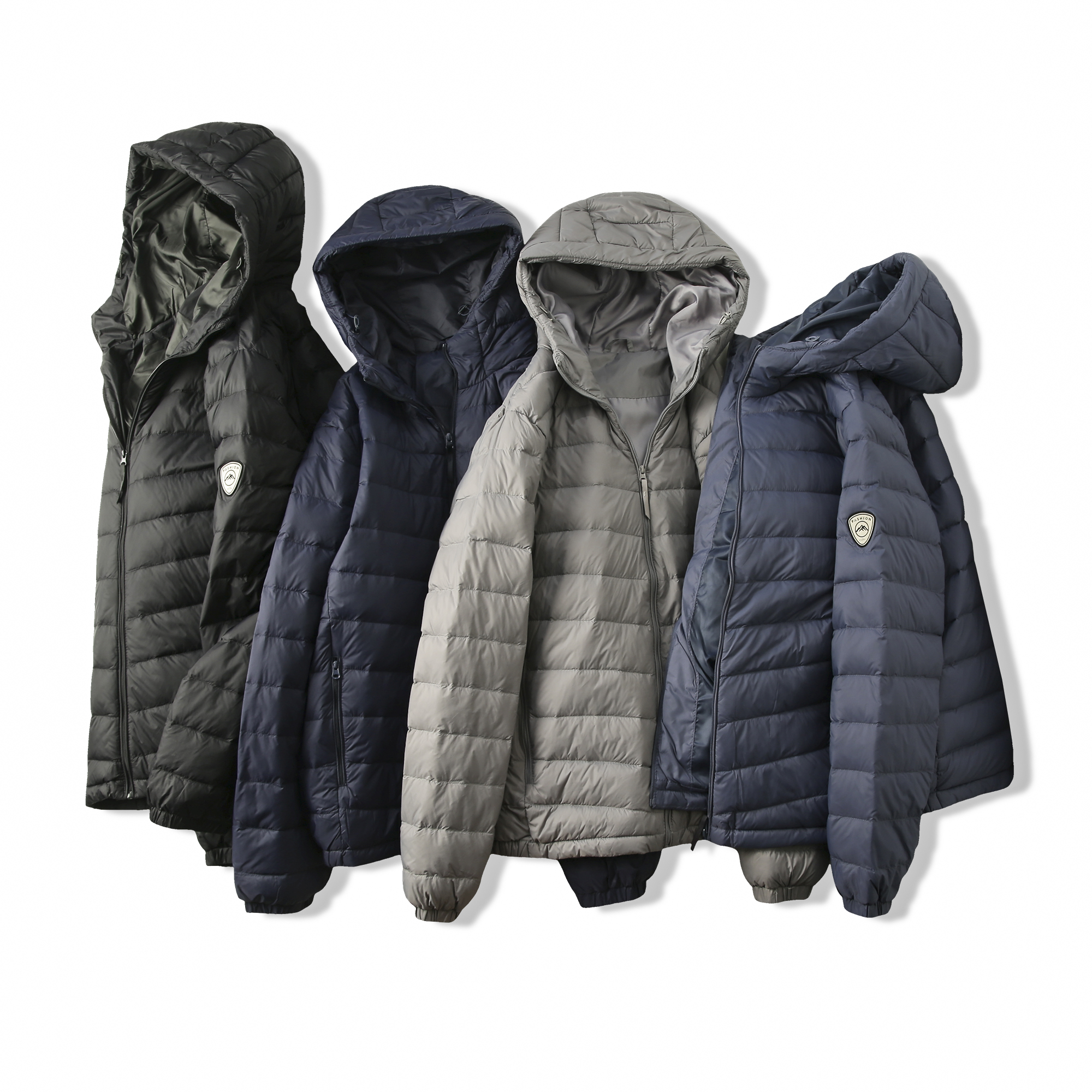 强烈推荐 男士 秋冬轻便薄款时尚休闲白鸭绒羽绒服夹克4685-1805