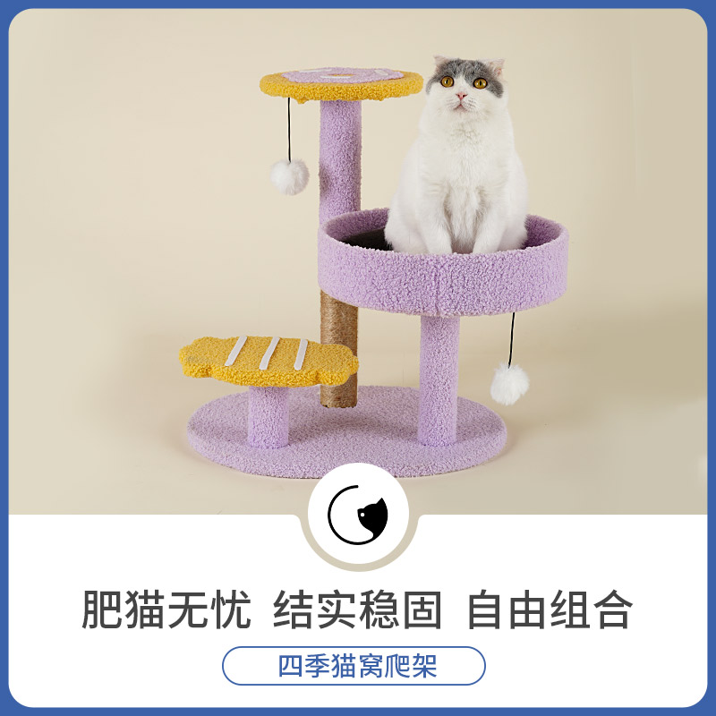 猫爬架小型猫窝四季通用猫咪玩具