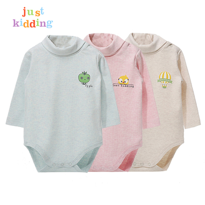 长袖连体纯棉中领加厚三角哈衣