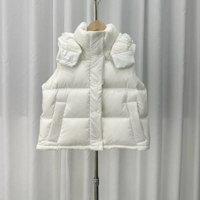 商场同款Wunder Puff女士泡芙马甲四格连帽羽绒马甲 lulu羽绒背心