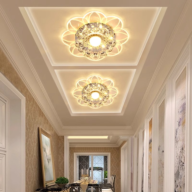 网红客厅过道走廊灯三色变光筒灯