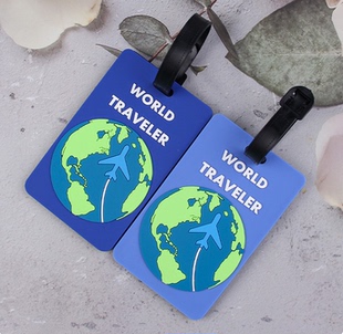 行李牌登机牌PVC软胶防丢卡通创意挂牌标签吊牌托运牌旅行飞机牌