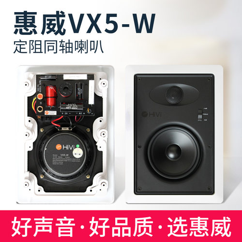Hivi/惠威 VX5-W吸顶喇叭家用定阻音响 环绕工程音箱原装正品