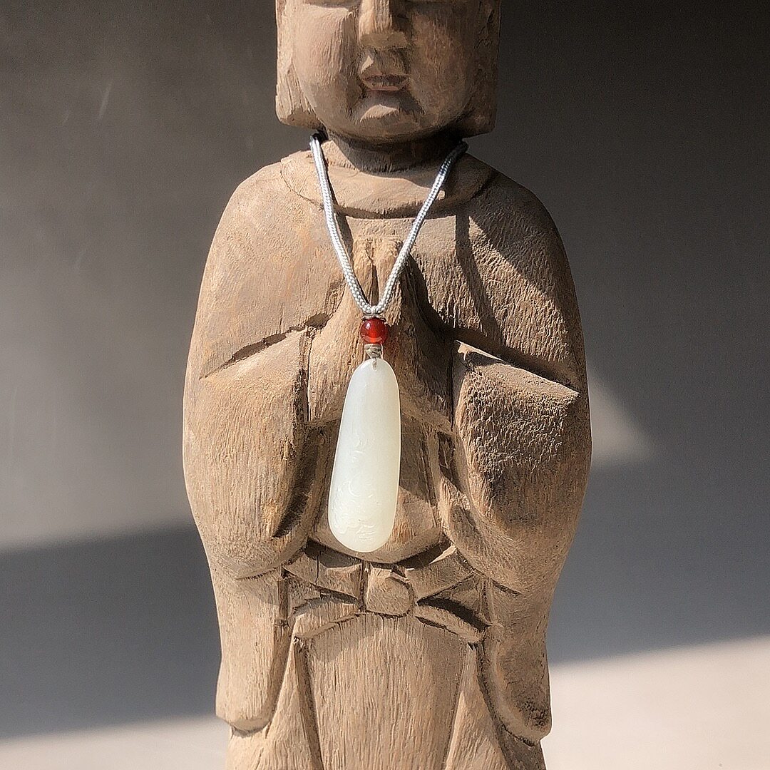 天然新疆和田玉籽料吊坠随形雕兽面貔貅手工细琢19年老店保真全新