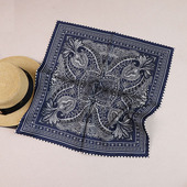 高品质16姆米斜纹真丝53小方巾围巾桑蚕丝男女丝巾 君妃花园