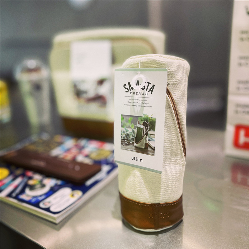 日本Sonic索尼克立式笔袋文具盒帆布多功能数码收纳大容量多用途怎么看?