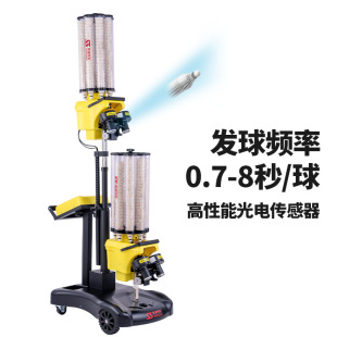 斯波阿斯S802PP双机头智能触摸屏羽毛球自动发球机器陪练训用