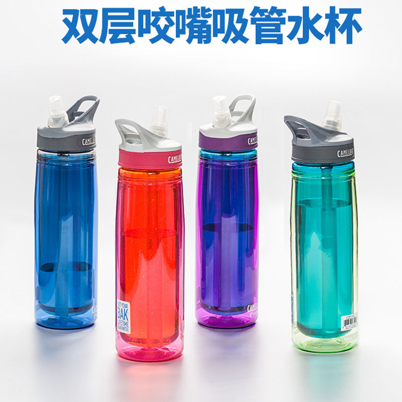 专用长吸管防尘盖冰球运动水壶