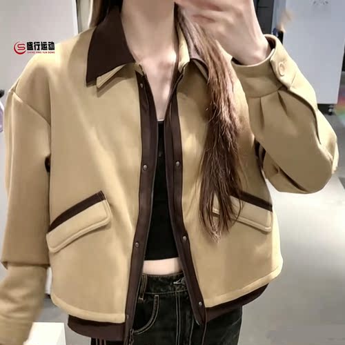 阿迪达斯三叶草女装2026年秋季新款复古风时尚百搭夹克外套LE9665