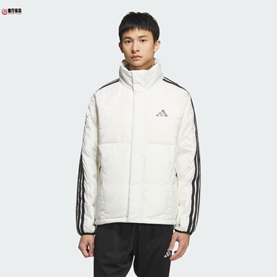 Adidas阿迪达斯男子2025冬立领防风运动外套拒水保暖羽绒服KC2489