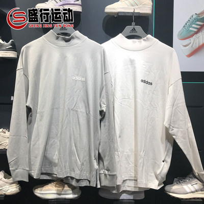 Adidas阿迪达斯男女同款运动休闲宽松情侣圆领长袖T恤IA3423 3424