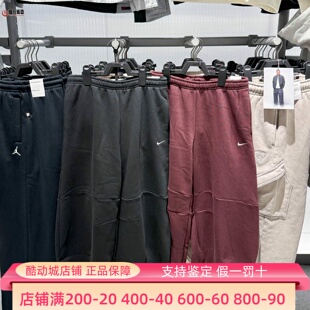 Nike耐克2025新款 IM7475 010 652 女子宽松中腰加绒运动休闲九分裤