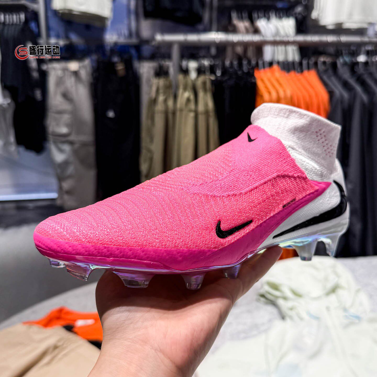 Nike耐克男鞋2026秋季天然硬质草地防滑耐磨高帮足球鞋IH1779-900