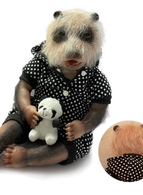 OtardDolls 限量特价45厘米可爱熊猫YY 半搪胶棉身仿真玩具娃娃