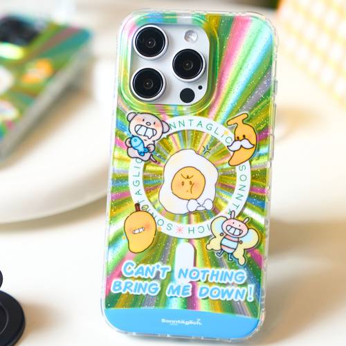 【支持17】艺术家授权星期天家蛋蛋要雄起双层半透镭射可爱卡通IMDiPhone16ProMax苹果15手机壳华为p70mate60