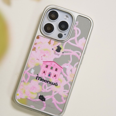 【镜面or双层】星期天家兔兔庄园粉色新款少女心高级感艺术日韩可爱IMDiPhone16ProM苹果15华为p70mate60晕染