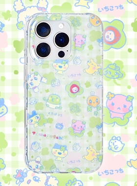 【支持17】拓麻歌子四叶草小清新双层可爱碎花日系复古艺术家合作简约日韩IMDiPhone16ProM苹果15华为mate70