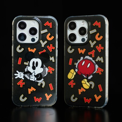 情侣透黑闪粉苹果动画