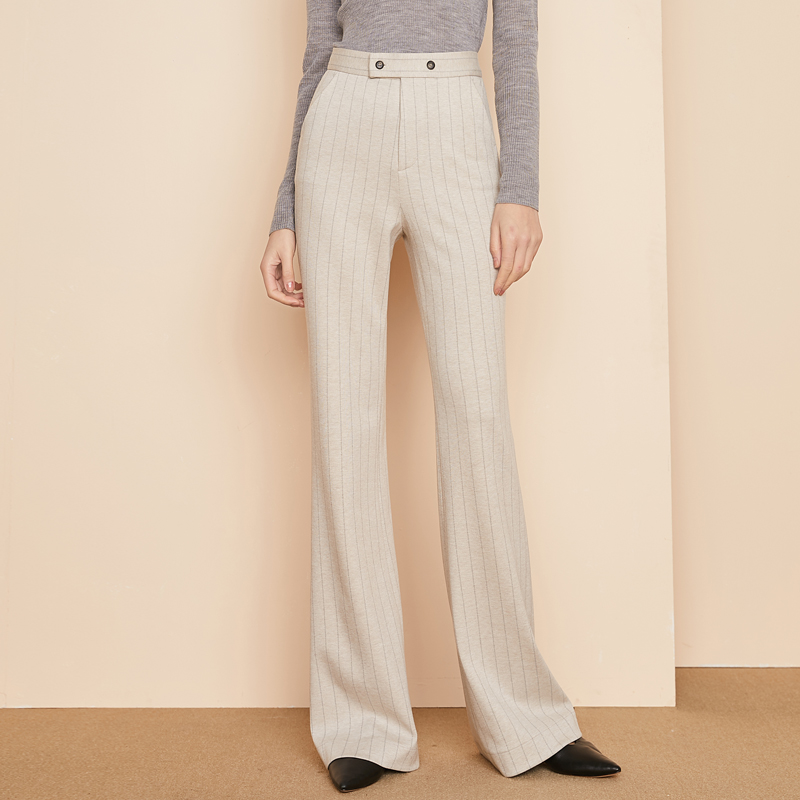 高腰曼依拉长裤高端微喇裤