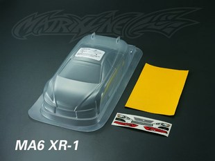 1/10竞速高下压力车壳 PC透明轻量化车壳 马自达6 XR-1 200mm宽度