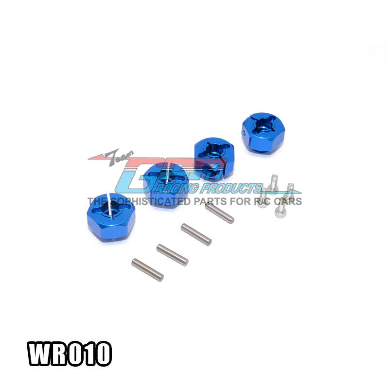 GPM FOR AXIAL WRAITH 1/10 鋁合金輪胎六角接合器 (12MM)- 4件裝