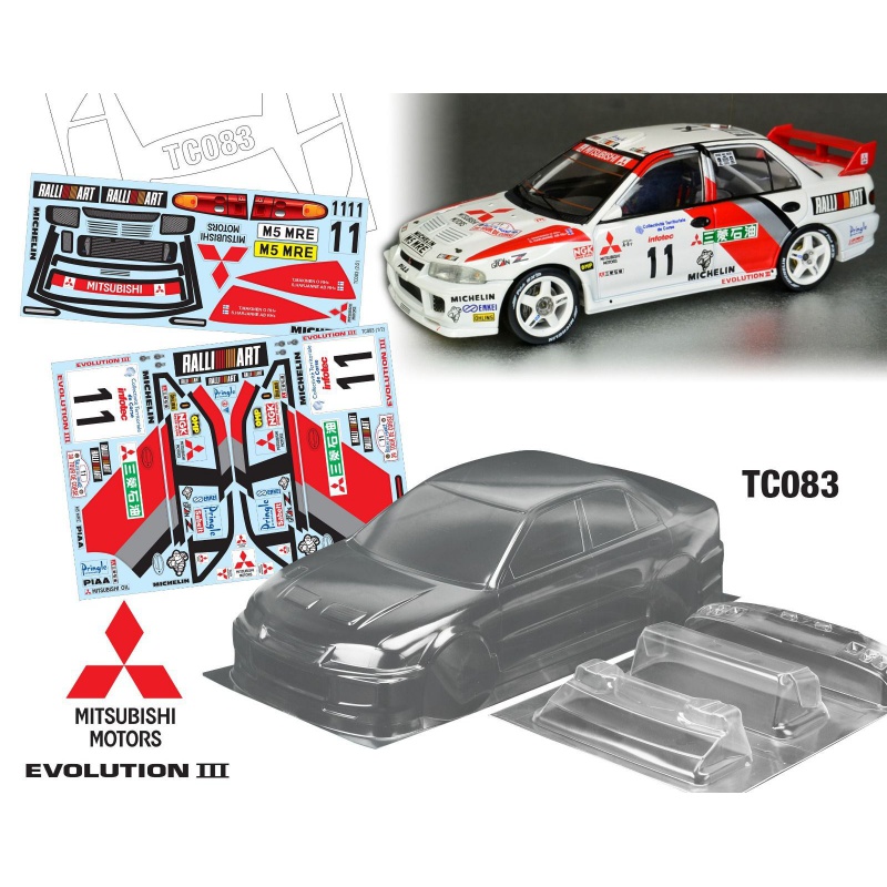 1/10 Mitsubishi Evolution III 三代TC083 190mm 运费6元