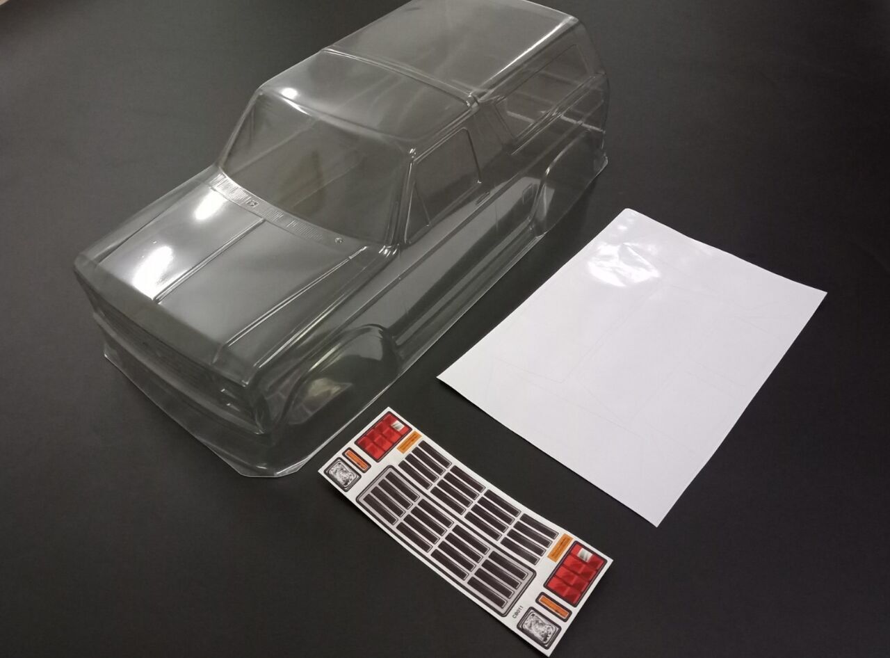 1/10 攀爬車透明PC车壳 CB011 轴距313mm 运费6元