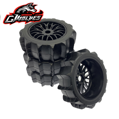 GWOLVES 1/8 17mm结合器挖沙胎短卡越野沙漠卡沙漠胎尼龙加强轮毂