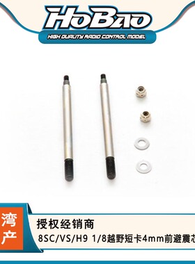 HOBAO禾宝 90030 8SC/VS/H9 1/8越野短卡4mm前避震芯 2根 6元运费