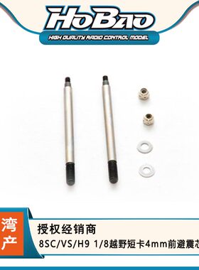 HOBAO禾宝 90030 8SC/VS/H9 1/8越野短卡4mm前避震芯 2根 6元运费