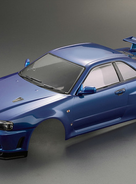 Killerbody GTR R34 1/10漂移车 成品车壳195MM 257mm轴距D5S适用