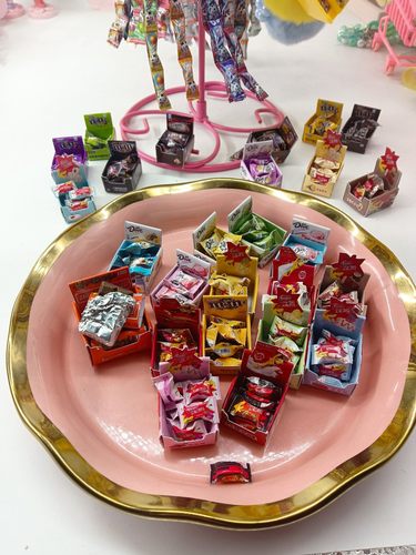 微缩迷你场景摆件巧克力威化饼超市仿真娃屋模型零食玩具士力架