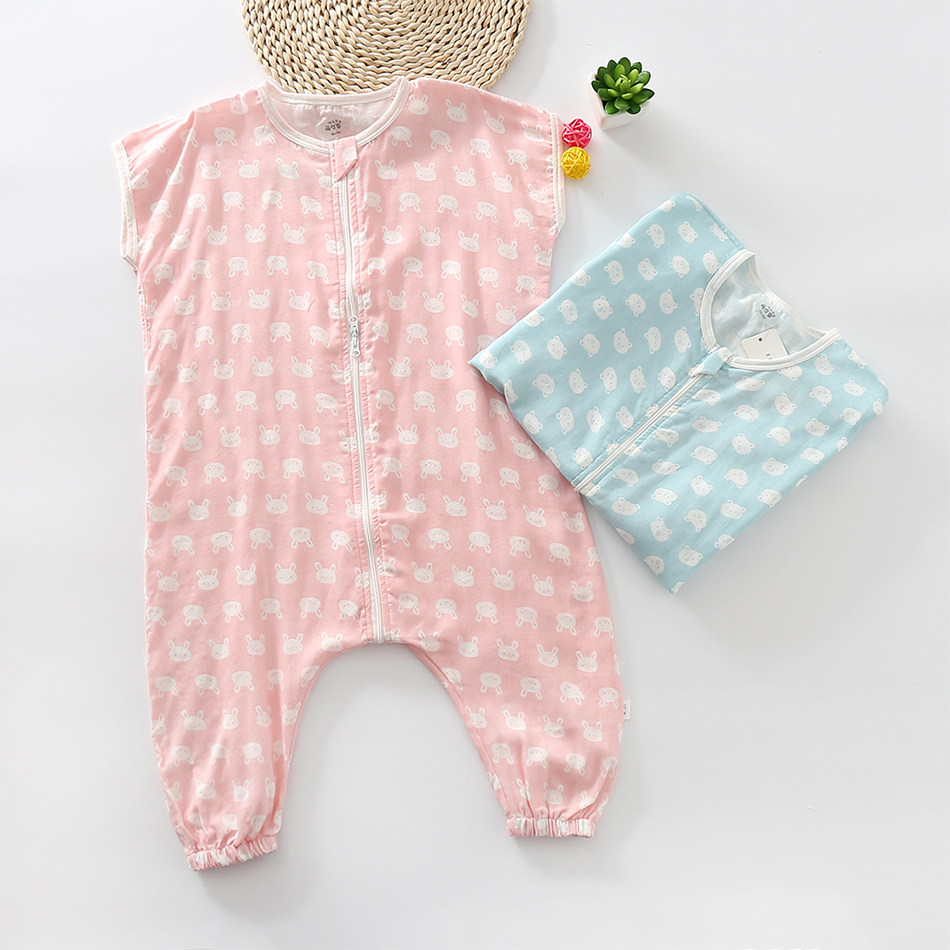婴儿睡袍宝宝睡衣夏季连体衣服纯棉a类春秋薄款睡裙长袖幼儿睡袋