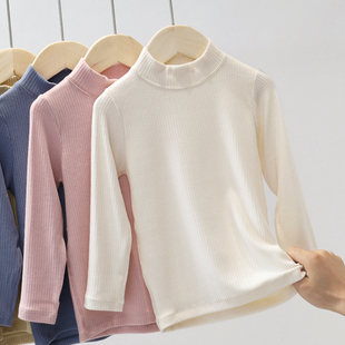 男童t恤长袖婴儿秋衣单件上衣宝宝内衣女童保暖儿童内穿春秋打底