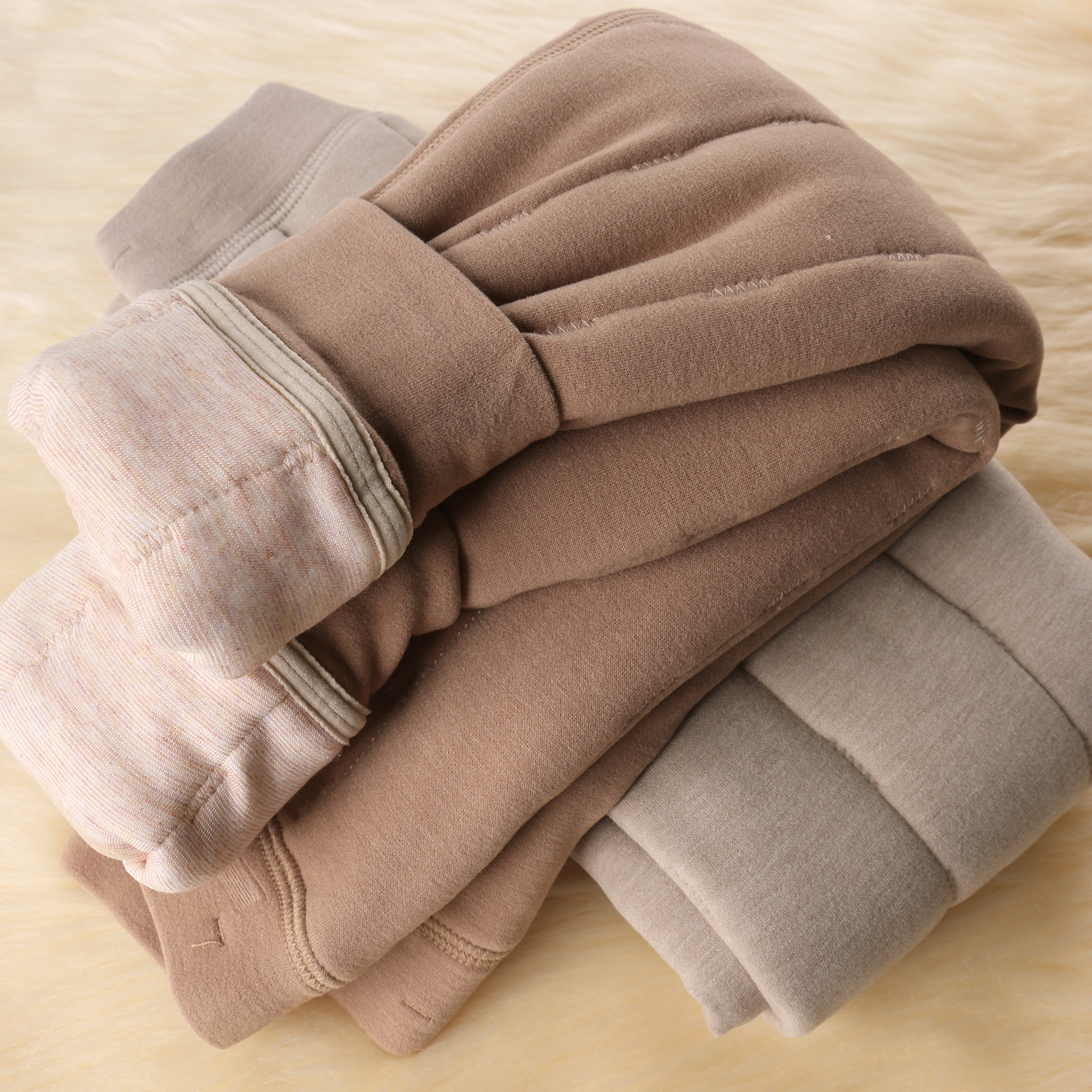 儿童羊毛蚕丝保暖裤男女童秋裤加厚内穿大童宝宝校服神器打底棉裤