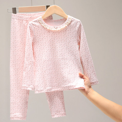 女童秋衣秋裤套装春秋季衣服宝宝大童家居服女童睡衣儿童保暖内衣