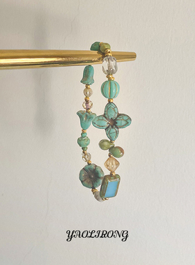 YAOLIRONG原创设计“湖中漫步”vintage复古小众捷克珠串珠手链