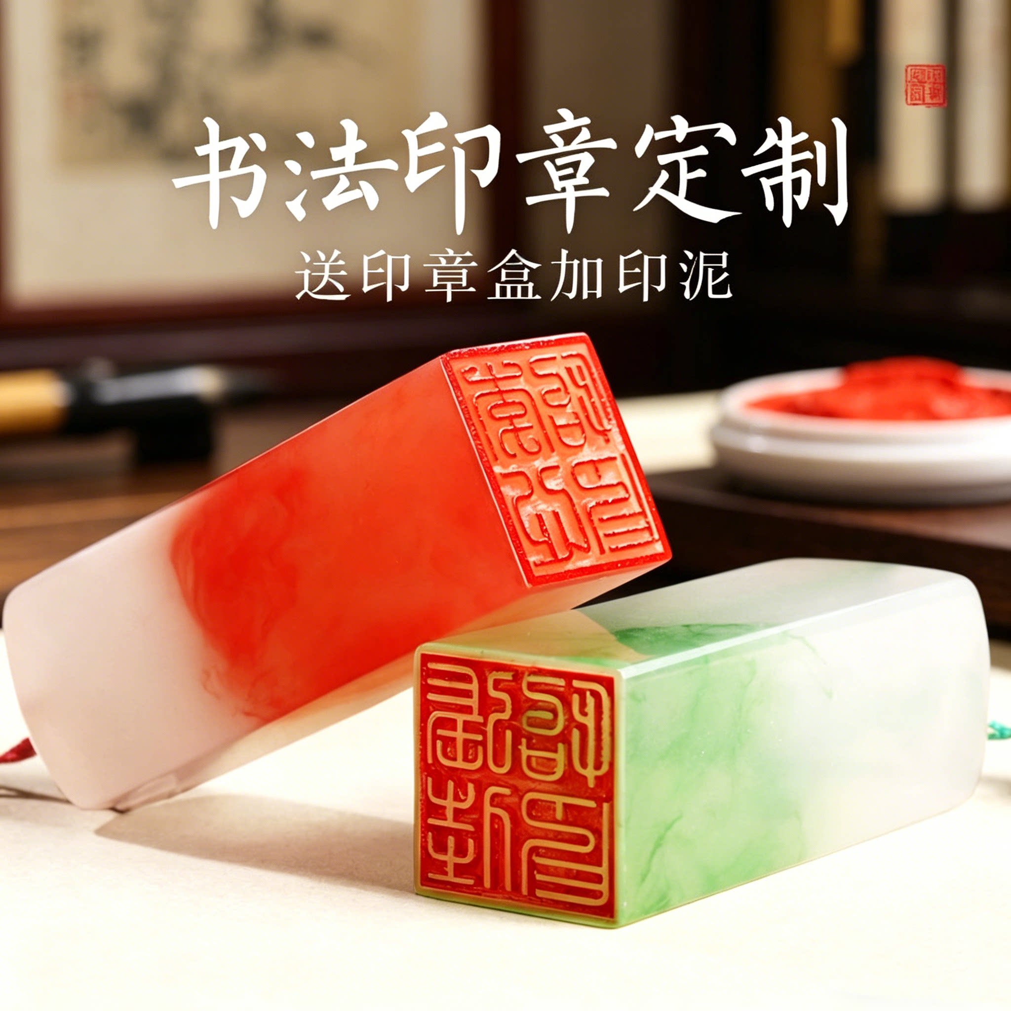 姓名印章定做竹节印章文创生日礼物中国风私人定制个人书法书画章