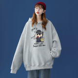 中性秋冬新款宽松小新印花连帽卫衣新男女新W6233P35控48，男装卫衣，电商A268