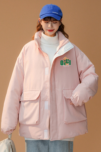 中性风  加厚立领撞色工装棉服男新潮外套女MY62002 P115控138图片