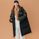 中性冬季休闲宽松连帽长款羽绒服白鸭绒外套YR6152P285控358，男装羽绒服，电商A268